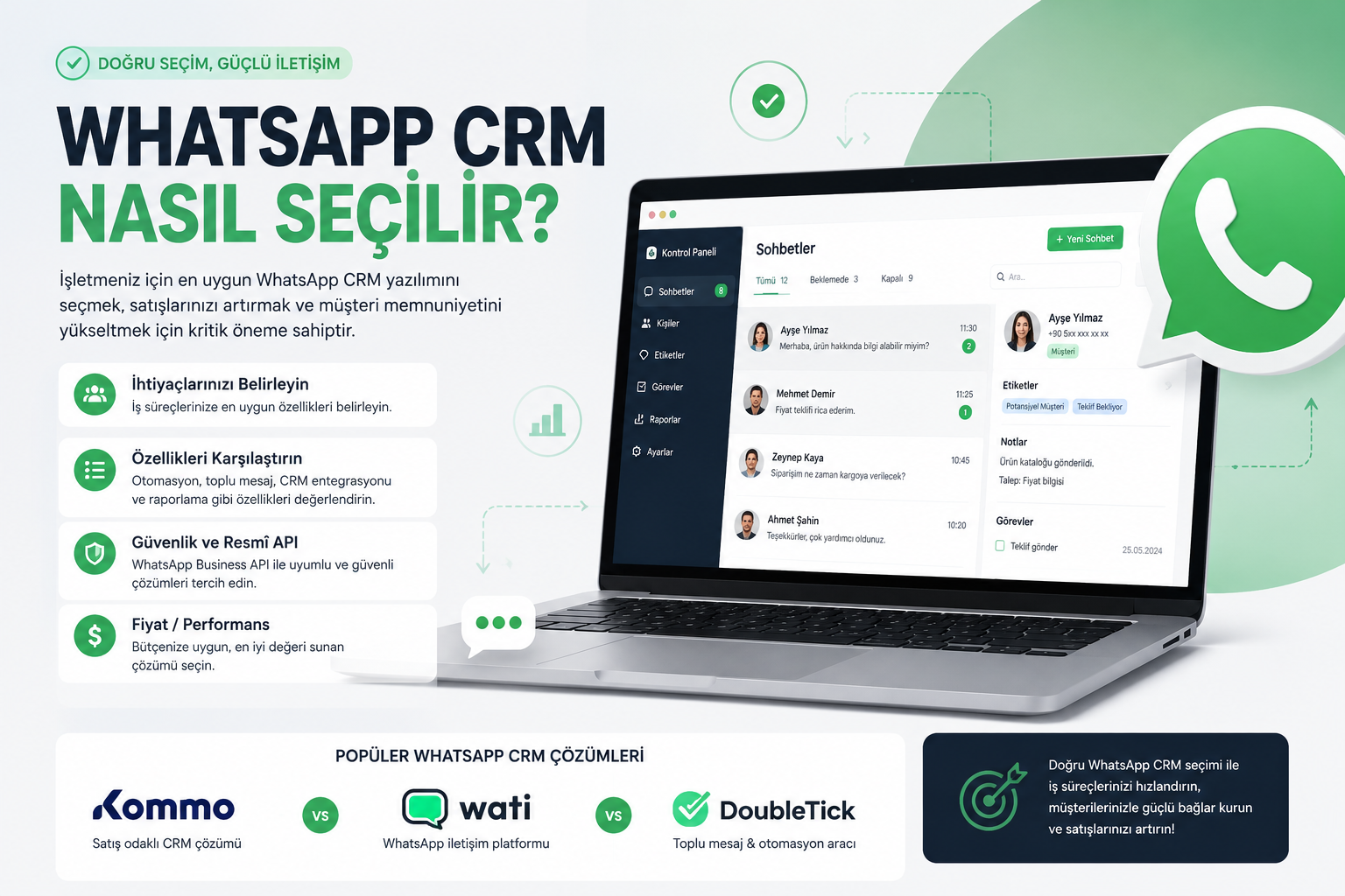 WhatsApp CRM Nasıl Seçilir? 2026 Rehberi