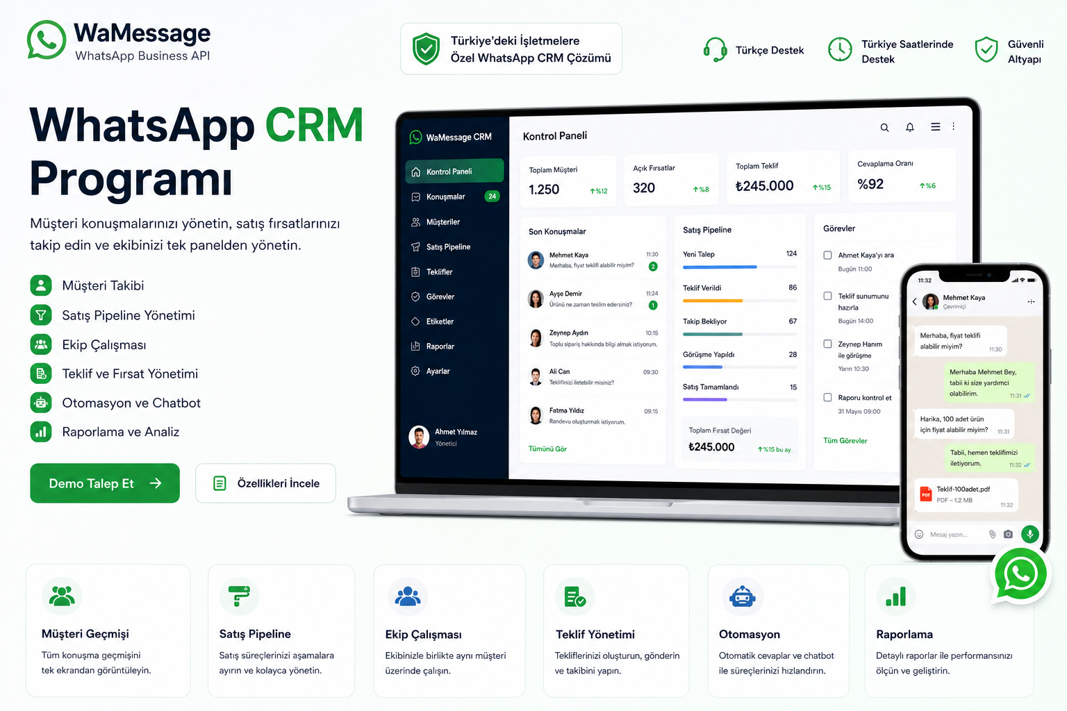 WhatsApp Konuşmalarınızı CRM'e Dönüştürün