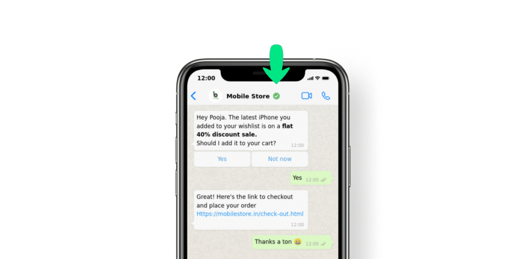 WhatsApp Yeşil Tik Görünümü Görseli